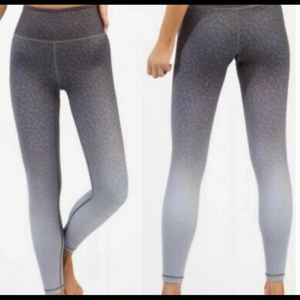 ZYIA Active Leopard Gray Ombre Light n Tight Leggings 6-8 new - no tags